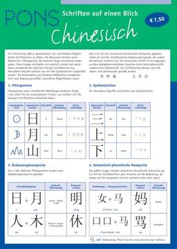PONS Schriften auf einen Blick. Chinesisch