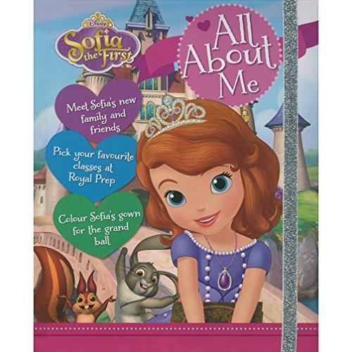 Disney Sofia the First All About Me: Meet Sofia’s new family and friends. Pick your favourite classes at the Royal Prep. Colour Sofia’s gown for the grand ball.