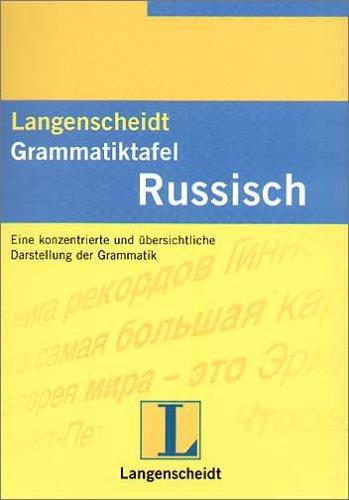 Langenscheidt, Grammatiktafel Russisch : Langenscheidt