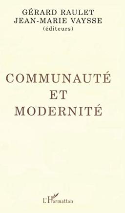 Communauté et modernité