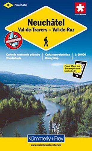 Neuchatel - Val de Travers - Lac de Morat / Neuenburg - Val de Travers - Murtensee. 1 : 60 000. Wanderkarte: Sehenswürdigkeiten. Unterkunft und ... ... Neu mit Index (Kümmerly+Frey Wanderkarten)