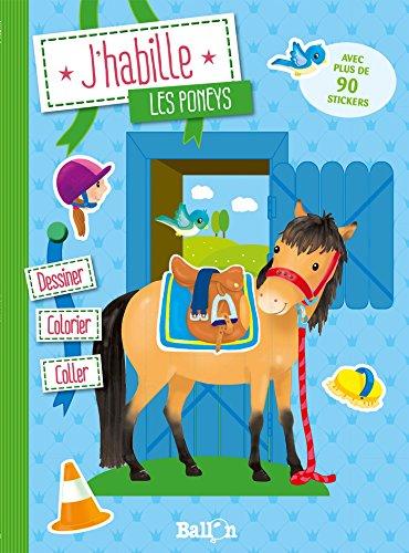 Coloriages et activites pour les enfants: Les poneys (J'habille)