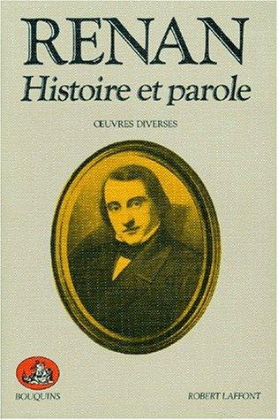 Histoire et parole : oeuvres diverses