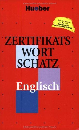 Zertifikatswortschatz, Englisch