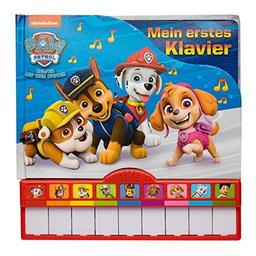 PAW Patrol - Mein erstes Klavier - Kinderbuch mit Klaviertastatur, 9 Kinderlieder, Vor- und Nachspielfunktion, Pappbilderbuch ab 3 Jahren