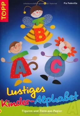 Lustiges Kinder-Alphabet: Figuren und Tiere aus Papier