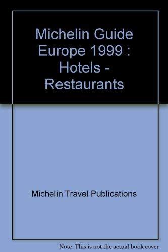 Michelin Red Guide 1999 Europe