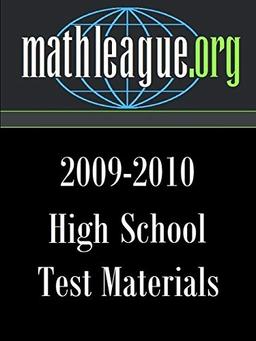 High School Test Materials 2009-2010