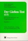 Der Giessen-Test (GT): Ein Test für Individual und Gruppendiagnostik. Handbuch