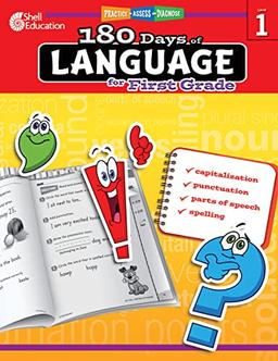 180 Days of Language for First Grade: Practice, Assess, Diagnose (Practice-Assess-Diagnose, Level 1)