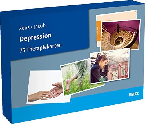 Depression: 75 Therapiekarten. Kartenset mit 75 Karten in stabiler Box, mit 32-seitigem Booklet. Kartenformat 16,5 x 24 cm. (Beltz Therapiekarten)