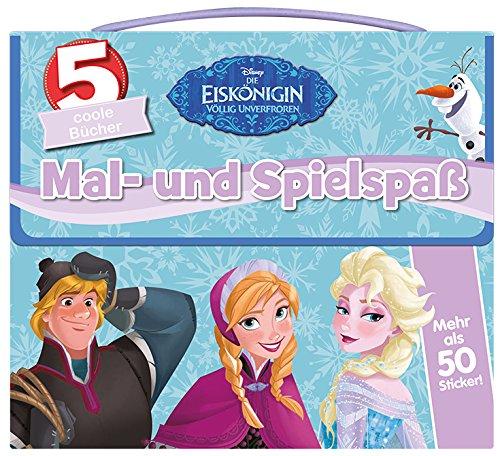 Disney - Die Eiskönigin: Mal- und Spielspaß: 5 coole Bücher und mehr als 50 Sticker in einer Box