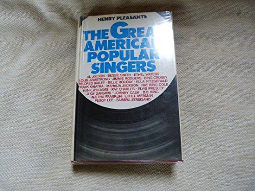 The Great American Popular Singers