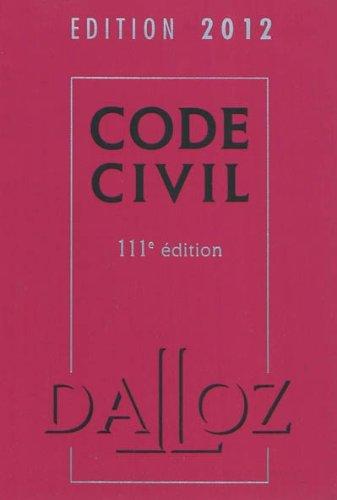 Code civil 2012