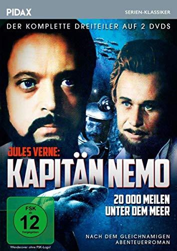 Jules Verne: Kapitän Nemo - 20.000 Meilen unter dem Meer / Der komplette Dreiteiler nach dem gleichnamigen Abenteuerroman (Pidax Serien-Klassiker) [2 DVDs]