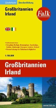 Falk Länderkarte Großbritannien / Irland 1:750 000