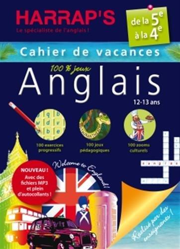 Cahier de vacances anglais Harrap's : de la 5e à la 4e, 12-13 ans