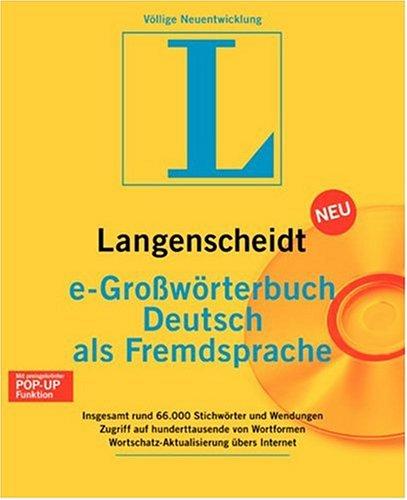 e-Großwörterbuch Deutsch als Fremdsprache