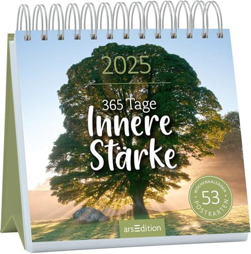 Postkartenkalender 365 Tage Innere Stärke 2025: Wochenkalender 2025, 53 Postkarten für mehr Resilienz