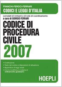 Codice di procedura civile 2007 (Codici)