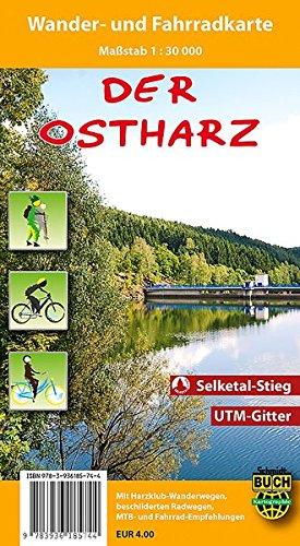 Der Ostharz: Wander- und Fahrradkarte