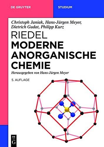 Riedel Moderne Anorganische Chemie (De Gruyter Studium)