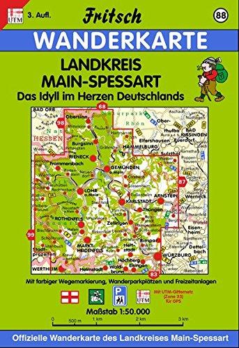 Fritsch Karten, Nr.88, Main-Spessart (Fritsch Wanderkarten 1:50000)