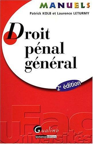 Droit pénal général