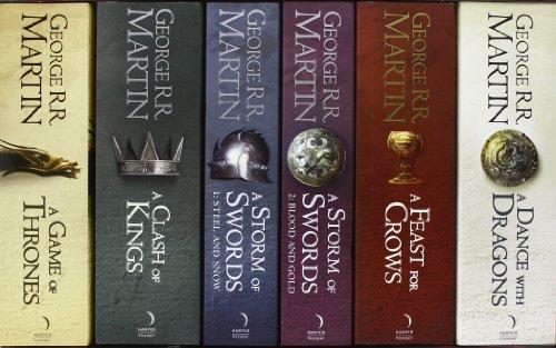 A Game of Thrones: The Story Continues. 6 Volumes Boxed Set: A DANCE WITH DRAGONS / A FEAST FOR CROWS / A STORM OF SWORDS 2 / A STORM OF SWORDS  1 / A ... / A GAME OF THRONES (A Song of Ice and Fire)