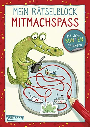 Mein Rätselblock Mitmachspaß: Mit vielen bunten Stickern