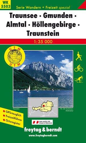 Freytag Berndt Wanderkarten, WK 5503, Traunsee - Gmunden - Ebensee - Höllengebirge - Traunstein 1:35.000