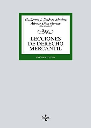 Lecciones de derecho mercantil (Derecho - Biblioteca Universitaria de Editorial Tecnos)