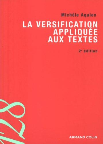 La versification appliquée aux textes