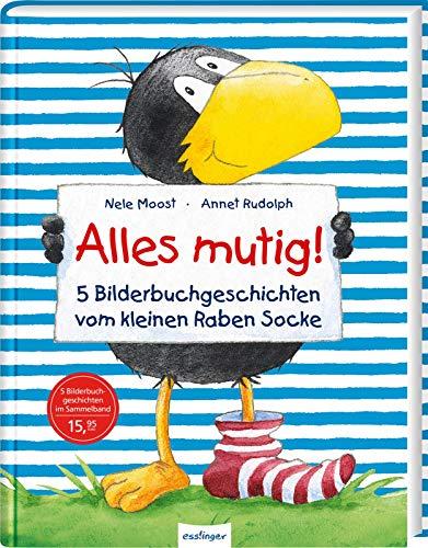 Alles mutig! 5 Bilderbuchgeschichten vom kleinen Raben Socke: | Lustige Vorlesegeschichten über Freundschaft für Kinder ab 3 (Der kleine Rabe Socke)