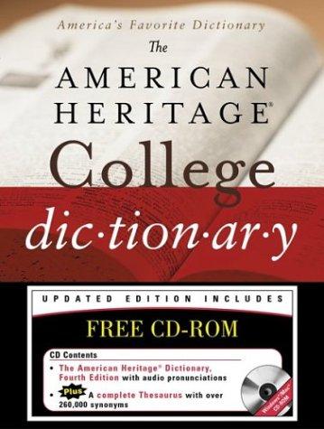 American Heritage College Dictionary, Fourth Edition with CD-ROM