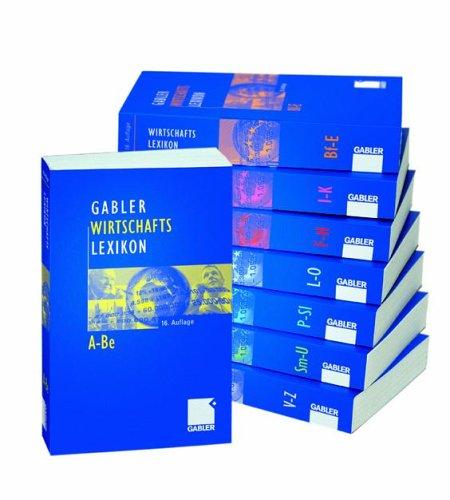 Gabler Wirtschaftslexikon - Taschenbuchausgabe: Die ganze Welt der Wirtschaft: Betriebswirtschaft, Volkswirtschaft, Recht und Steuern: 8 Bde.