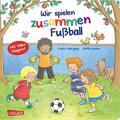 Wir spielen zusammen Fußball: Aufklappbuch