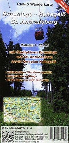 Braunlage - Hohegeiß - Sankt Andreasberg: Rad- und Wanderkarte (wetterfest)