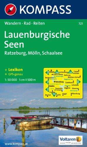 Lauenburgische Seen: Ratzeburg, Mölln, Schaalsee. 1:50.000, Wander- und Bikekarte mit Reitwegen, GPS-genau