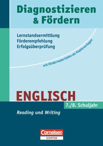 Diagnostizieren und Fördern - Kopiervorlagen - Englisch: 7./8. Schuljahr - "Reading" und "Writing": Kopiervorlagen: Fördermaterialien als Kopiervorlagen