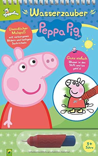 Peppa Pig Wasserzauber - einfach mit Wasser malen: Malbuch mit Wassertankstift