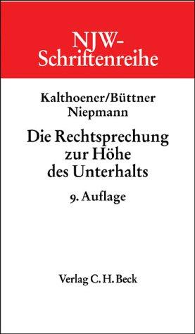 Die Rechtsprechung zur Höhe des Unterhalts