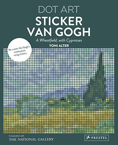 Dot Art: Sticker Van Gogh: A Wheatfield with Cypresses