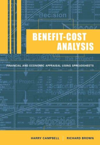 Benefit-Cost Analysis: Financial and Economic Appraisal using Spreadsheets