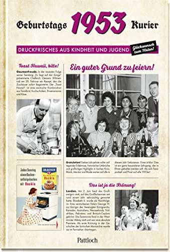 1953 - Geburtstagskurier: Druckfrisches aus Kindheit und Jugend | Zum 70. Geburtstag (Geschenke für runde Geburtstage 2023 und Jahrgangsbücher)