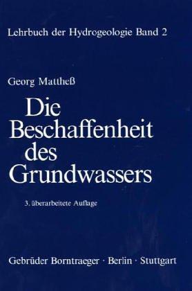 Die Beschaffenheit des Grundwassers