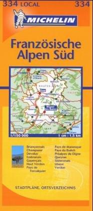 Französiche Alpen Süd (Michelin Local France Maps)