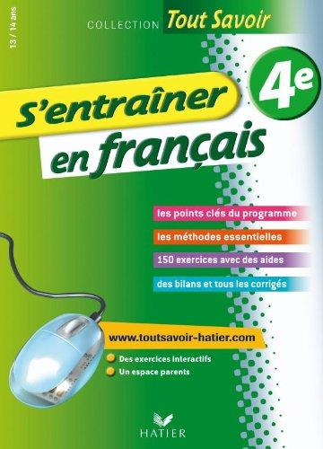 S'entraîner en français : 4e