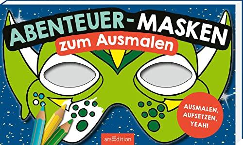 Abenteuer-Masken zum Ausmalen: Ausmalen, aufsetzen, yeah! | 20 formgestanzte Masken zum Heraustrennen und Anmalen für den Kindergeburtstag