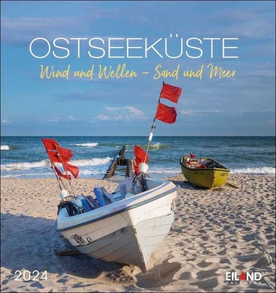 Ostseeküste Postkartenkalender 2024: Wind und Wellen - Sand und Meer